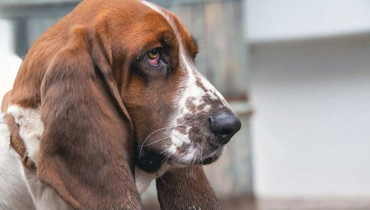 Basset Hound with Long Ears