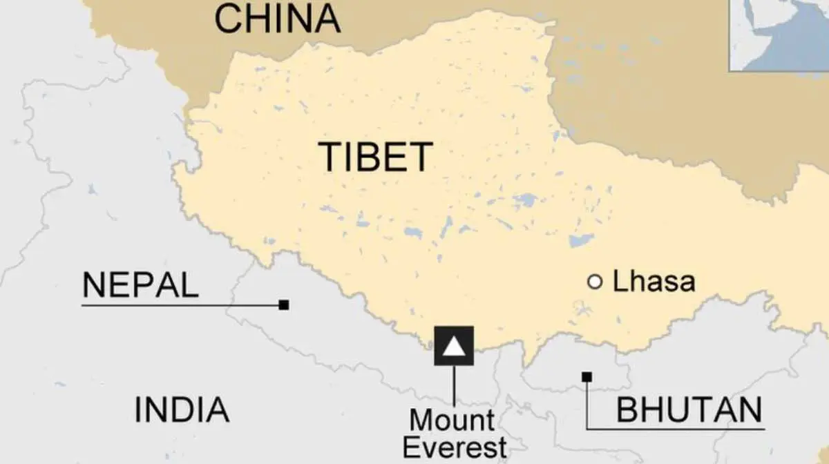 Tibet map