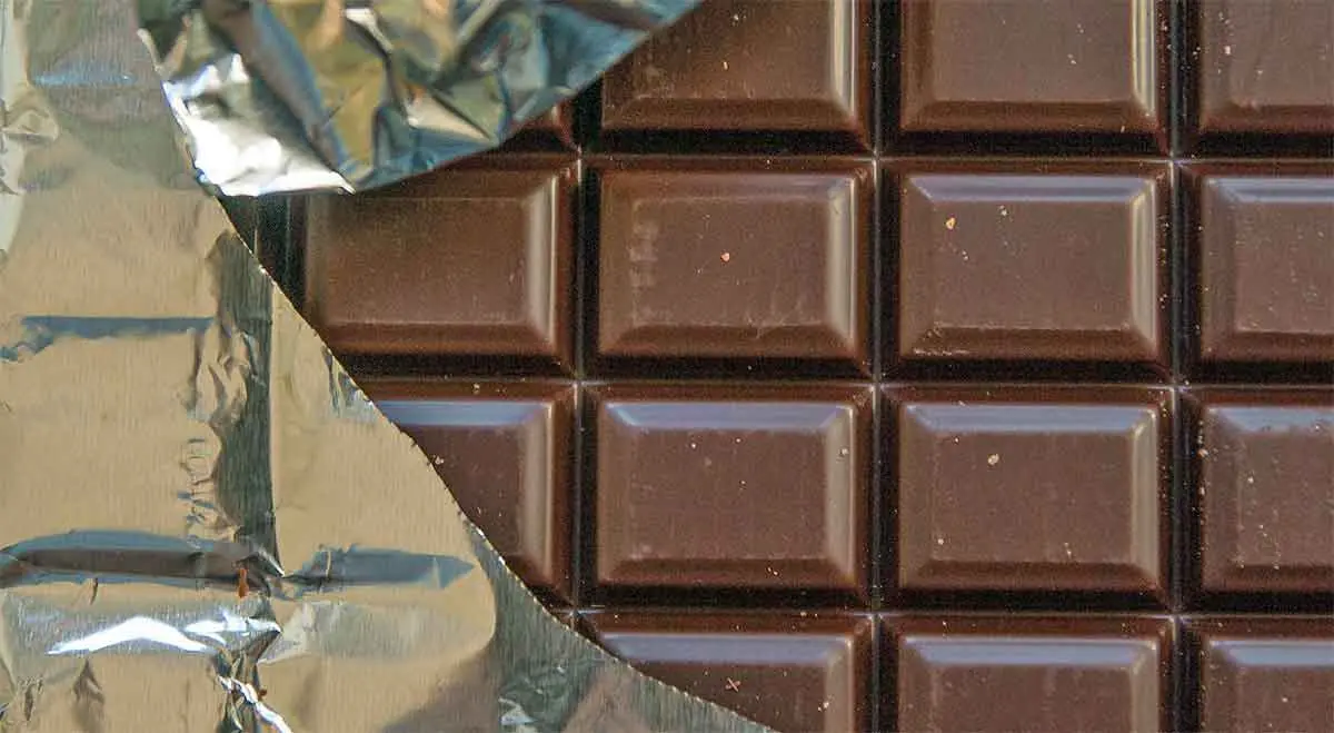 chocolate bar portions squares
